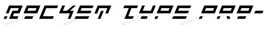 Rocket Type Pro字体转换